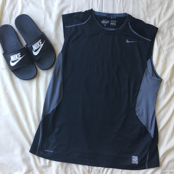 nike pro combat fitted sleeveless